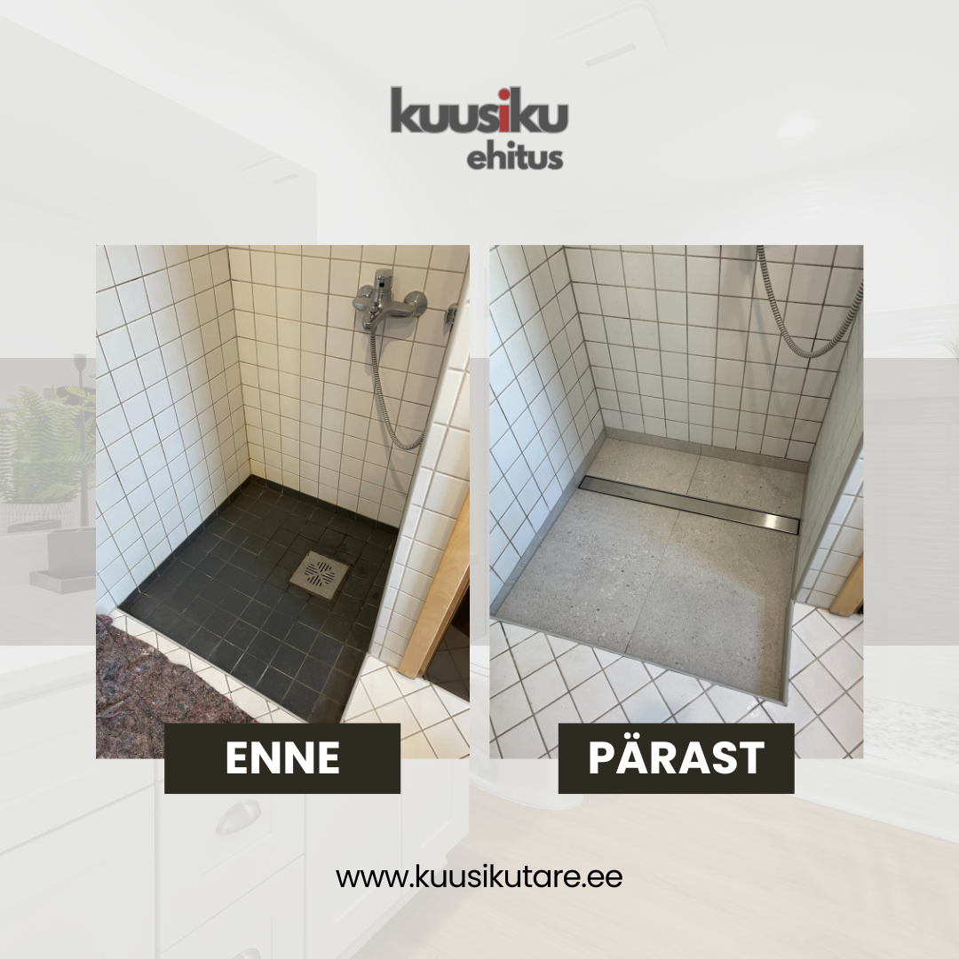 Dushinurga remont Tartus: nurk modernsemaks